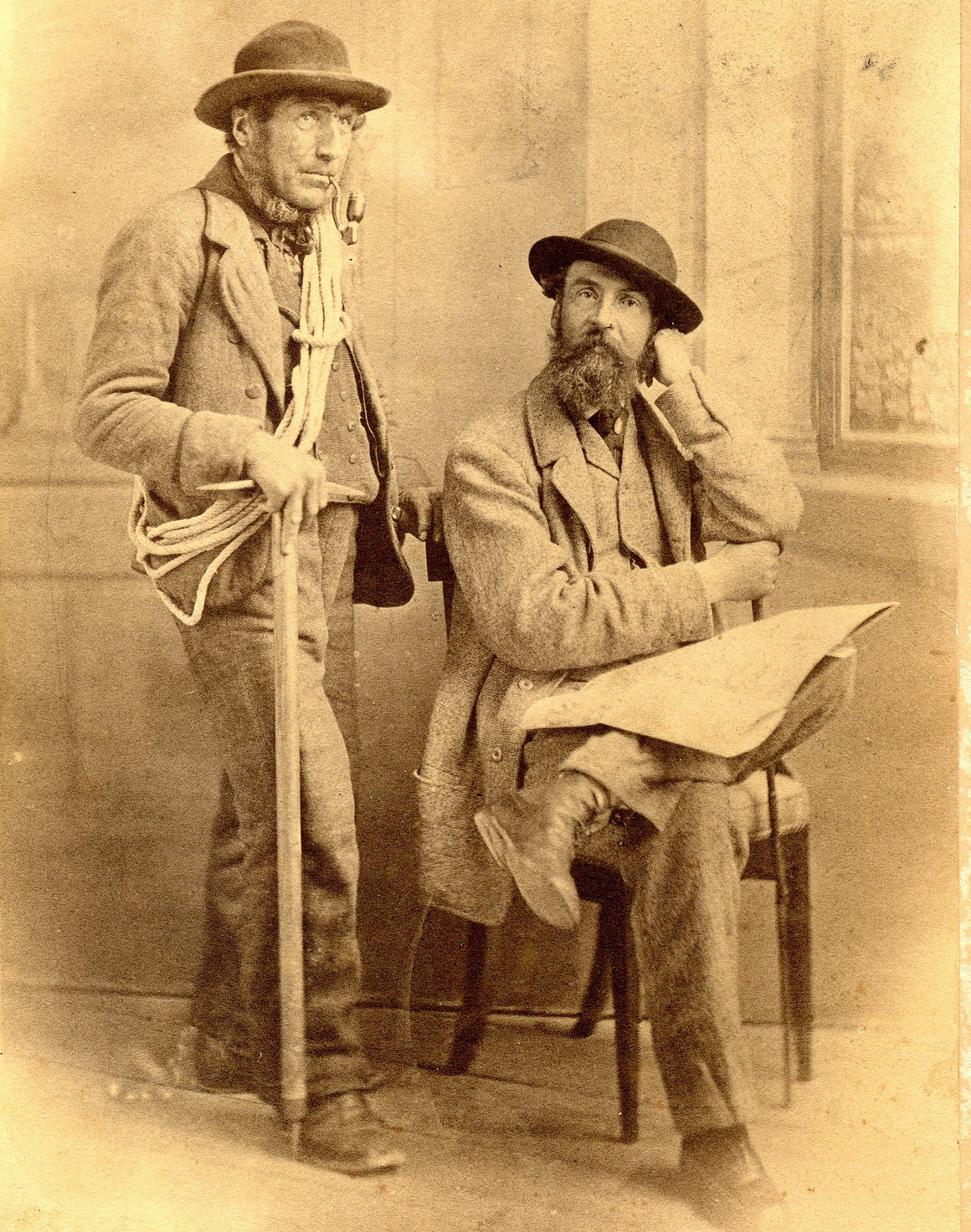 Christen Michel mit Edmund von Fellenberg